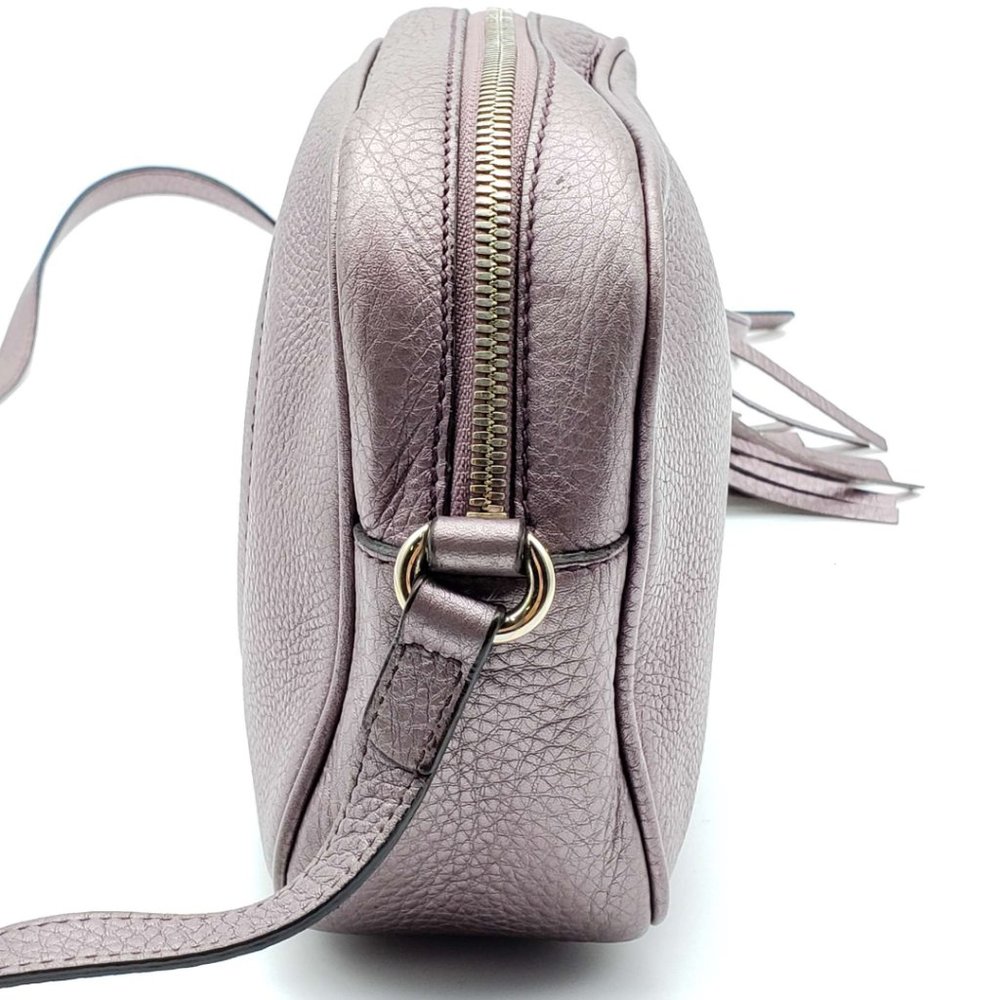 Gucci Disco Camera Metallic Leather Crossbody Bag - Picture 4 of 14